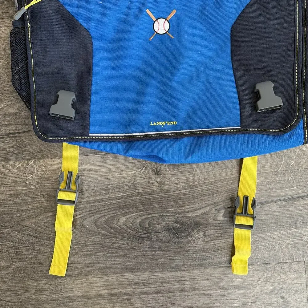 Lands End Kids Laptop Messenger Bag Blue 15